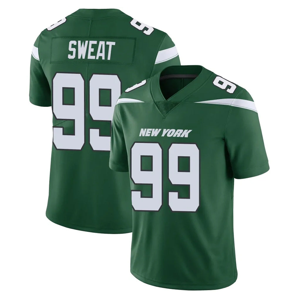 Pkot NY.Jets #99 T'Vondre Sweat Player Green Limited Vapor Home Game Stitched Jerseys