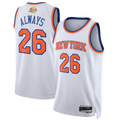 Pkot NY.Knicks  White 2026 Finals Champions Always 26 Swingman Jerseys - Association Edition
