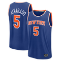 Pkot NY.Knicks #5 Jose Alvarado Blue Fast Break Replica Stitched Jerseys- Icon Edition
