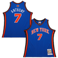 Pkot NY.Knicks #7 Carmelo Anthony Mitchell & Ness Blue 201011 Hardwood Classics Authentic Jerseys