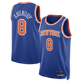 Pkot NY.Knicks #8 OG Anunoby Blue Swingman Jerseys - Icon Edition