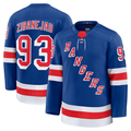 Pkot NY.Rangers #93 Mika Zibanejad Blue Home Premium Jerseys
