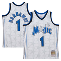 Pkot O.Magic #1 Penny Hardaway Mitchell & Ness White 199899 Hardwood Classics Swingman Jerseys