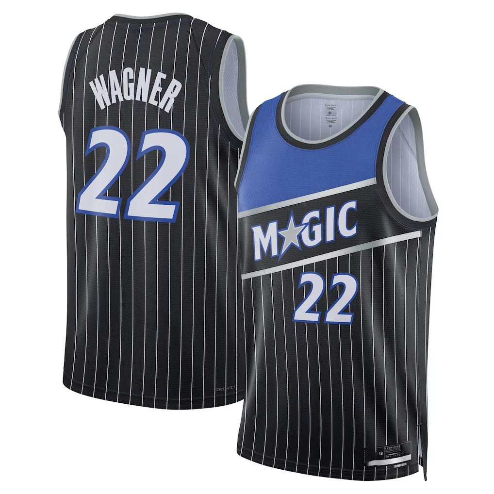 Pkot O.Magic #22 Franz Wagner Black Swingman Jerseys - Statement Edition