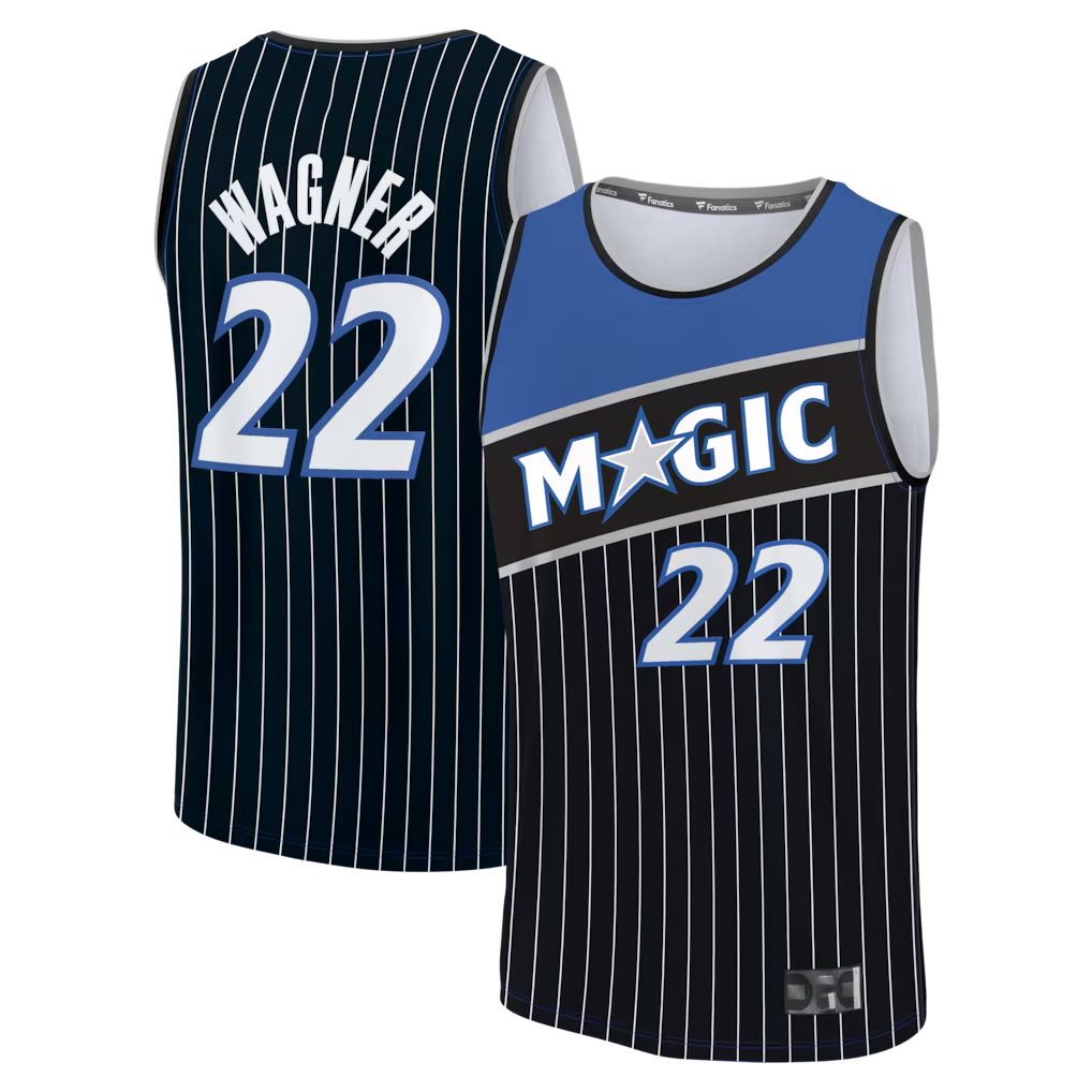 Pkot O.Magic #22 Franz Wagner  Black Fast Break Jerseys - Statement Edition