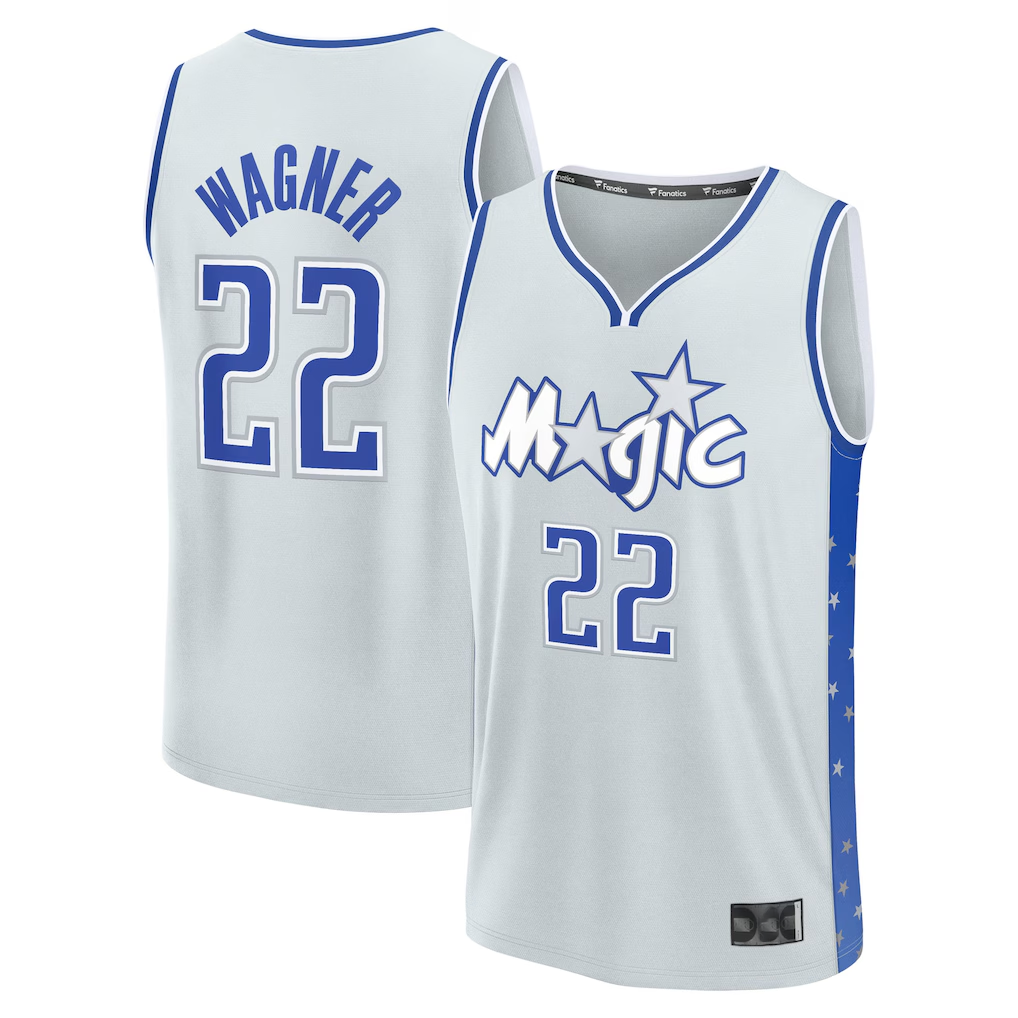 Pkot O.Magic #22 Franz Wagner  Silver 202526 City Edition Fast Break Jerseys