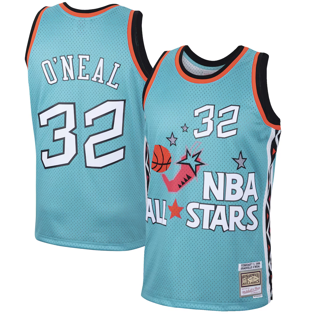 Pkot O.Magic #32 Shaquille O'Neal Mitchell & Ness Teal Eastern Conference 1996 All-Star Hardwood Classics Swingman Jerseys