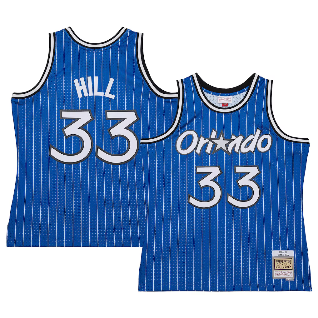 Pkot O.Magic #33 Grant Hill Mitchell & Ness Blue 200405 Hardwood Classics Swingman Jerseys