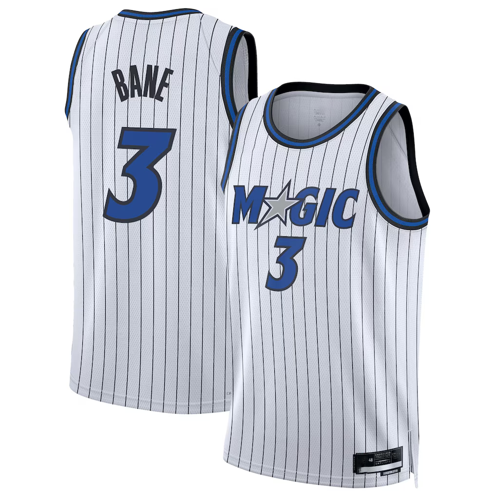Pkot O.Magic #3 Desmond Bane White Swingman Player Jerseys - Association Edition