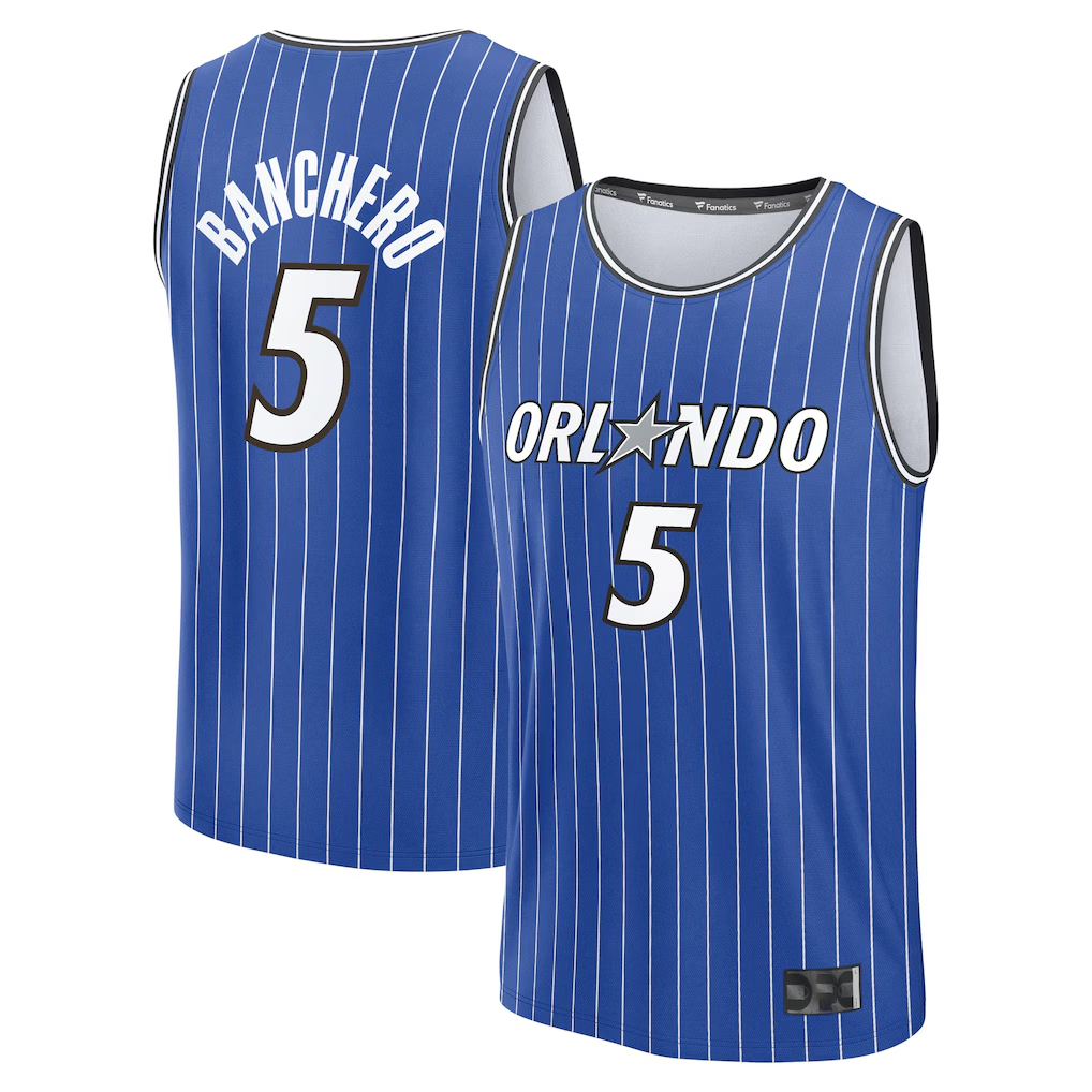 Pkot O.Magic #5 Paolo Banchero Blue Fast Break Replica Player Jerseys - Icon Edition