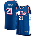 Pkot P.76ers #21 Joel Embiid Royal Big & Tall Fast Break Player Jerseys - Icon Edition