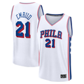 Pkot P.76ers #21 Joel Embiid White Fast Break Replica Player Jerseys - Association Edition