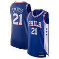 Pkot P.76ers #21 Joel Embiid Royal Authentic Jerseys - Icon Edition