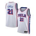 Pkot P.76ers #21 Joel Embiid White Swingman Jerseys - Association Edition