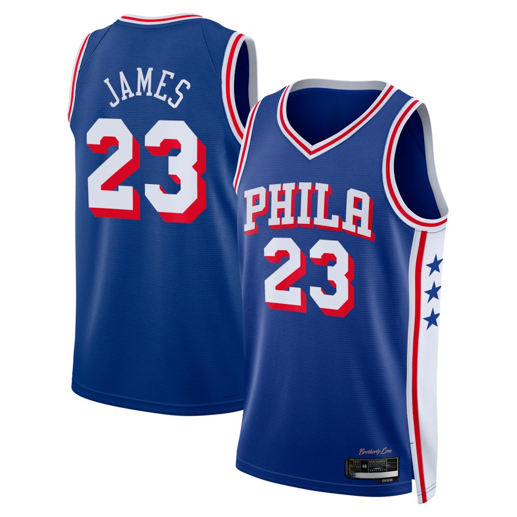 Pkot P.76ers #23 LeBron James Royal Swingman Stitched Jerseys- Icon Edition