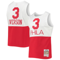 Pkot P.76ers #3 Allen Iverson Mitchell & Ness White 20032004 Hardwood Classics Swingman Jerseys
