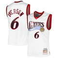 Pkot P.76ers #6 Allen Iverson Mitchell & Ness White 200203 Hardwood Classics Swingman Jerseys