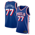 Pkot P.76ers #77 V. J. Edgecombe Royal 2025  Draft First Round Pick Swingman Jerseys - Icon Edition