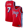 Pkot P.76ers #7 Jaylen Brown Red Swingman Jerseys - Statement Edition
