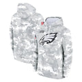 Pkot P.Eagles Arctic Camo Salute to Service Pullover Hoodies Limited Game Blank Player Stitched Jerseys