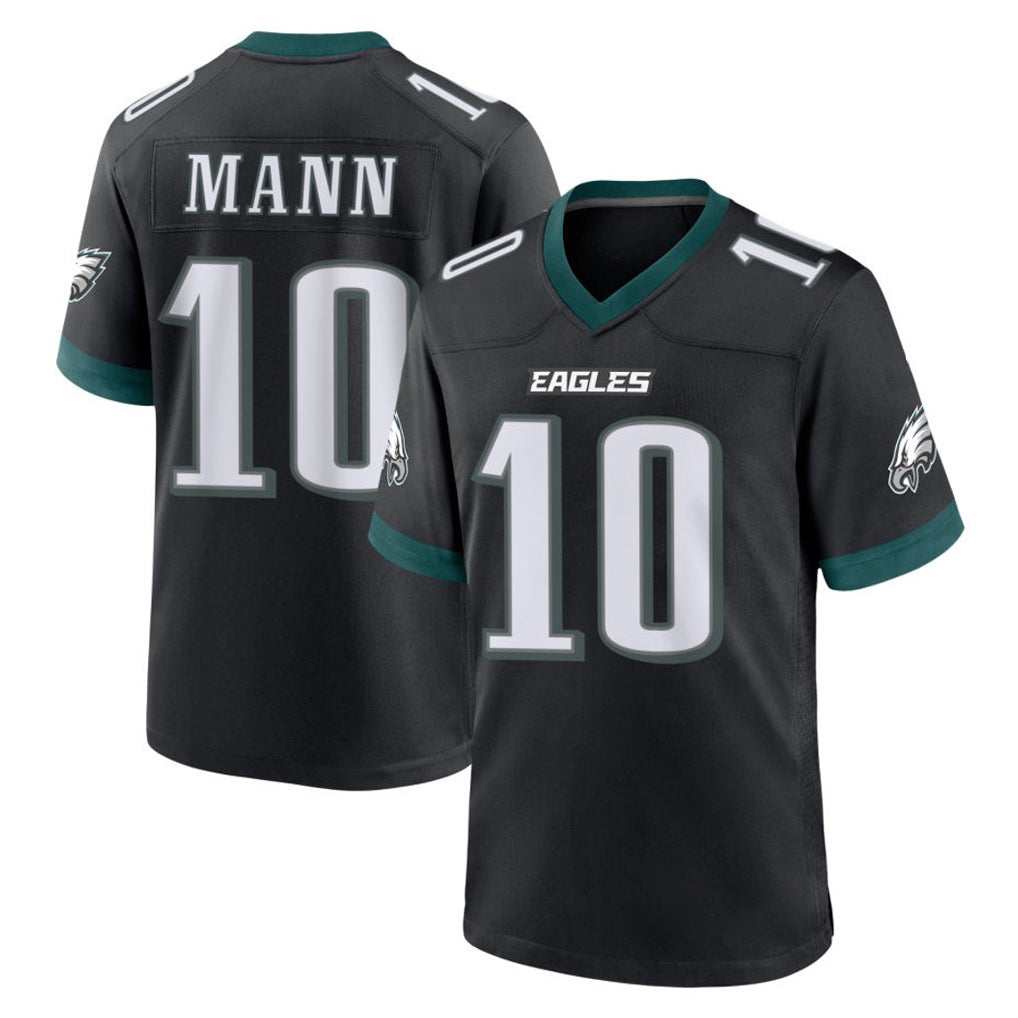 Pkot P.Eagles #10 Braden Mann Player Black Game Home Stitched Jerseys