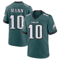 Pkot P.Eagles #10 Braden Mann Player Green Home Game Stitched Jerseys