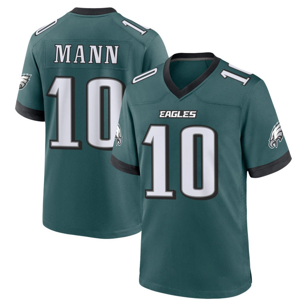 Pkot P.Eagles #10 Braden Mann Player Green Home Game Stitched Jerseys