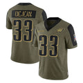 Pkot P.Eagles #33 Cooper DeJean Player Olive Salute To Service Limited Game Stitched Jerseys