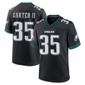 Pkot P.Eagles #35 Michael Carter II Player Black Game Home Stitched Jerseys