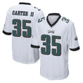 Pkot P.Eagles #35 Michael Carter II Player White Home Game Stitched Jerseys