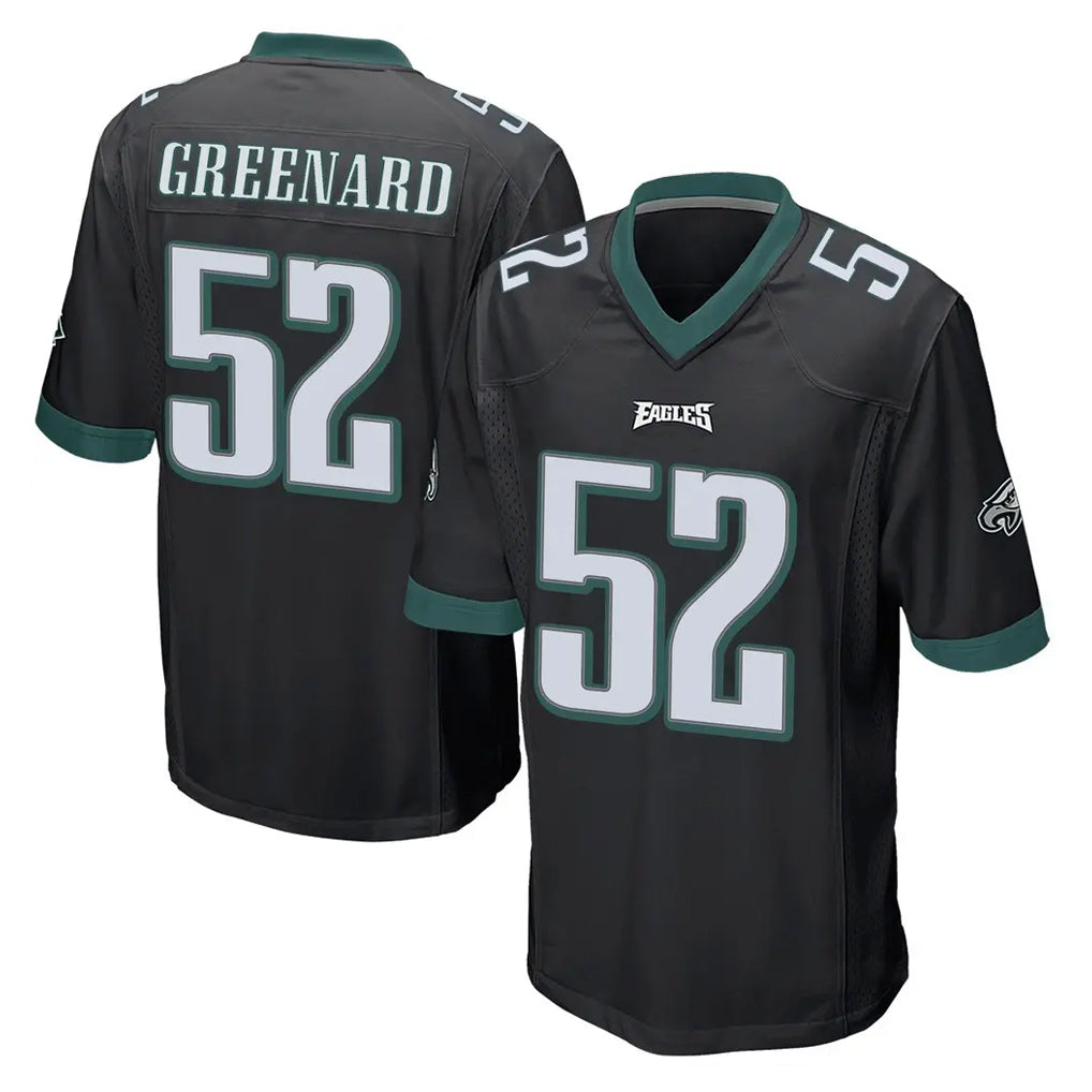 Pkot P.Eagles #52 Jonathan Greenard Player Black Home Game Stitched Jerseys