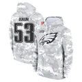 Pkot P.Eagles #53 Zack Baun Player Arctic Camo Salute to Service Pullover Hoodies Limited Game Stitched Jerseys