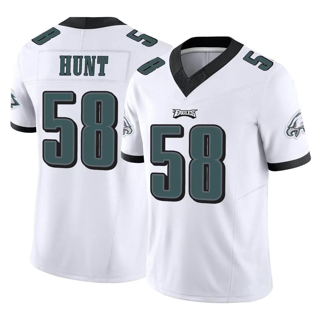Pkot P.Eagles #58 Jalyx Hunt Player White Limited Vapor F.U.S.E. Home Game Stitched Jerseys