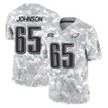 Pkot P.Eagles #65 Lane Johnson Player Arctic Camo Salute to Service Limited Game Stitched Jerseys