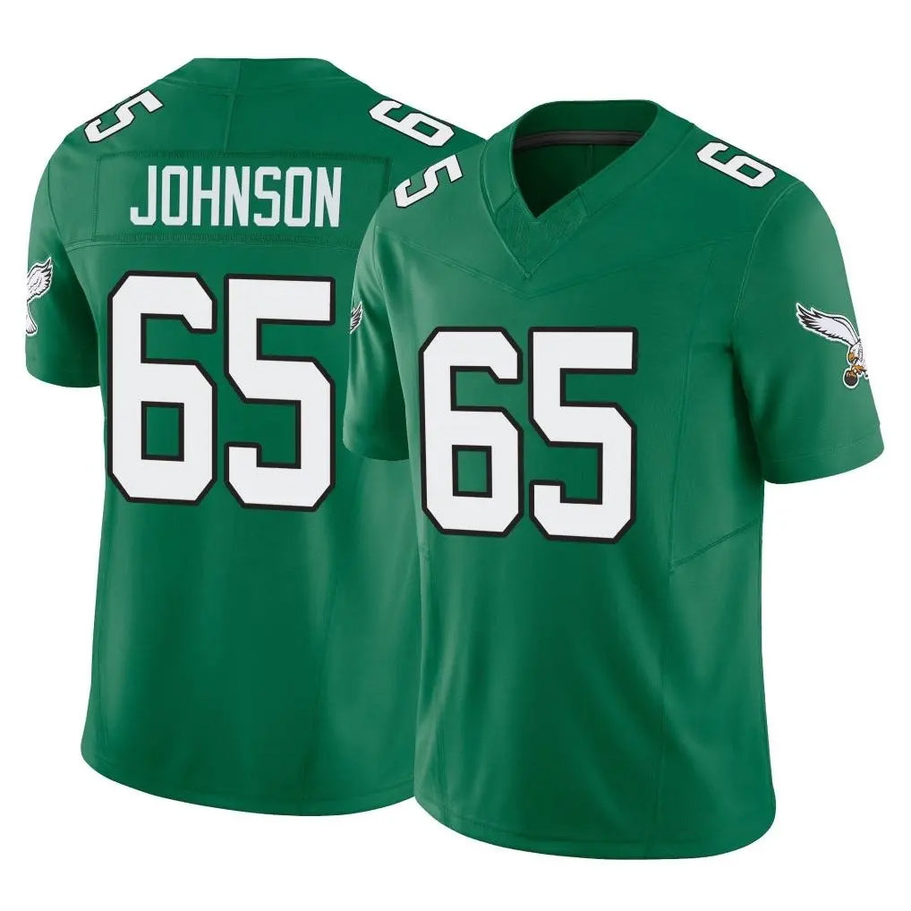 Pkot P.Eagles #65 Lane Johnson Player Green Kelly Alternate Vapor F.U.S.E. Home Game Stitched Jerseys