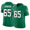 Pkot P.Eagles #65 Lane Johnson Player Green Kelly Alternate Vapor F.U.S.E. Home Game Stitched Jerseys