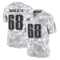 Pkot P.Eagles #68 Jordan Mailata Player Arctic Camo Salute to Service Pullover Hoodies Limited Game Stitched Jerseys