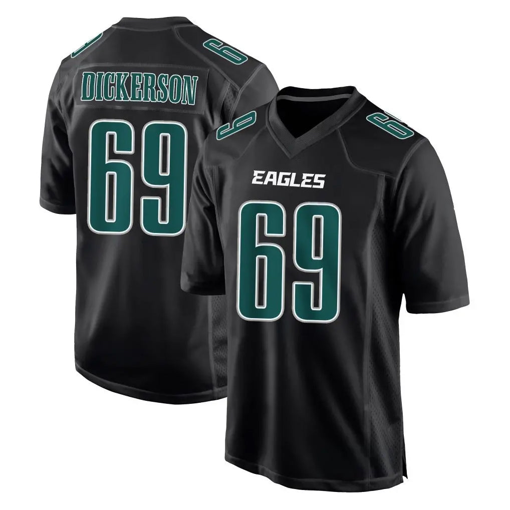 Pkot P.Eagles #69 Landon Dickerson Player Carbon Black Fashion Home Game Stitched Jerseys