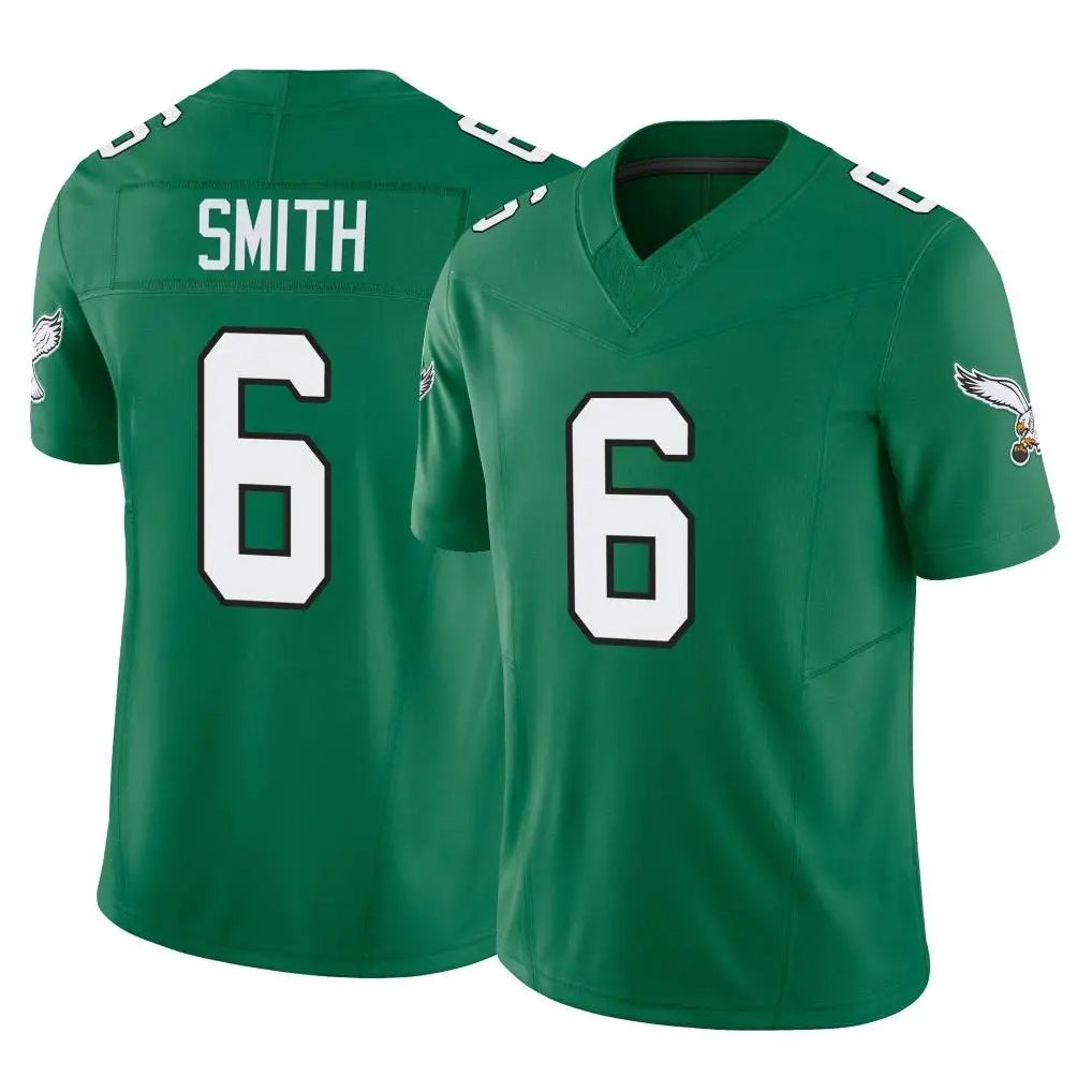 Pkot P.Eagles #6 DeVonta Smith Player Green Kelly Alternate Vapor F.U.S.E. Home Game Stitched Jerseys