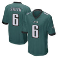 Pkot P.Eagles #6 DeVonta Smith Player Team Color Green Home Game Stitched Jerseys