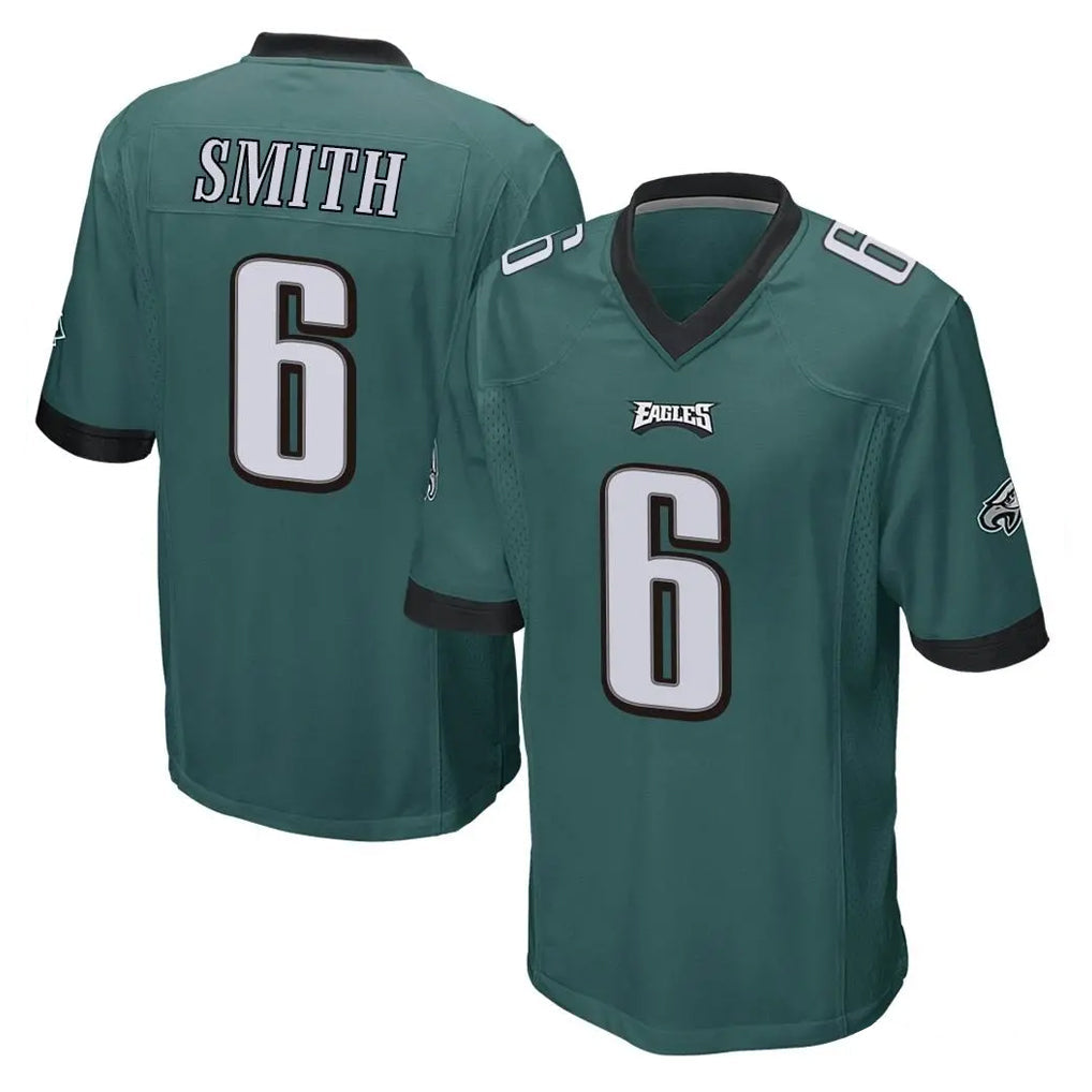Pkot P.Eagles #6 DeVonta Smith Player Team Color Green Home Game Stitched Jerseys