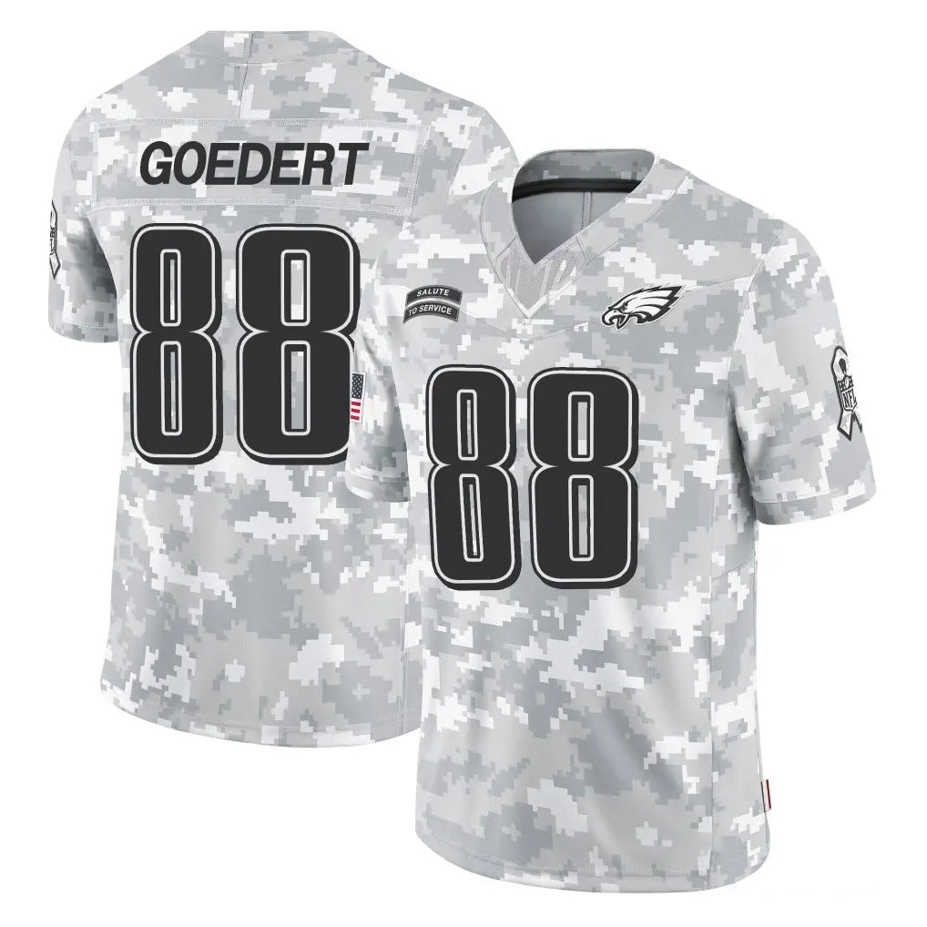 Pkot P.Eagles #88 Dallas Goedert Player Arctic Camo Salute to Service Limited Game Stitched Jerseys