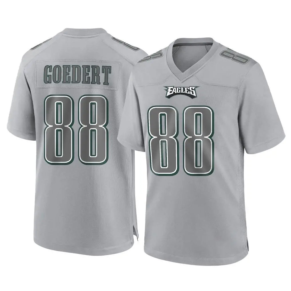 Pkot P.Eagles #88 Dallas Goedert Player Gray Atmosphere Fashion Home Game Stitched Jerseys