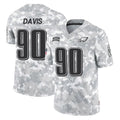 Pkot P.Eagles #90 Jordan Davis Player Arctic Camo Salute to Service Limited Game Stitched Jerseys