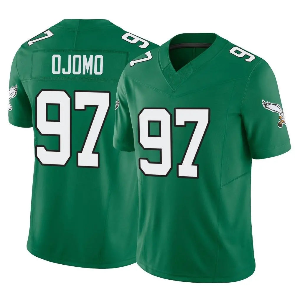 Pkot P.Eagles #97 Moro Ojomo Player Green Kelly Alternate Vapor F.U.S.E. Home Game Stitched Jerseys