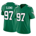 Pkot P.Eagles #97 Moro Ojomo Player Green Kelly Alternate Vapor F.U.S.E. Home Game Stitched Jerseys