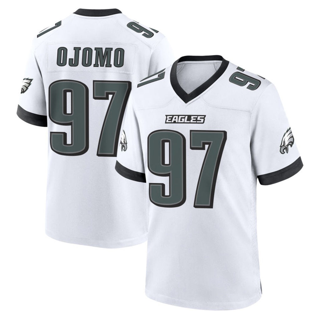 Pkot P.Eagles #97 Moro Ojomo Player White Game Home Stitched Jerseys
