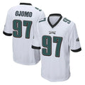 Pkot P.Eagles #97 Moro Ojomo Player White Home Game Stitched Jerseys