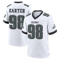 Pkot P.Eagles #98 Jalen Carter Player White Game Home Stitched Jerseys
