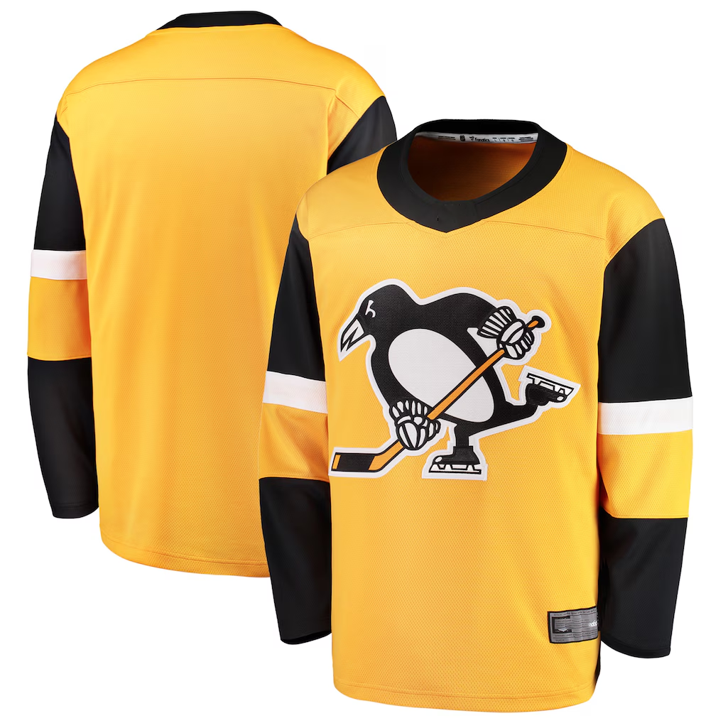 Pkot P.Penguins Gold Alternate Breakaway Jerseys